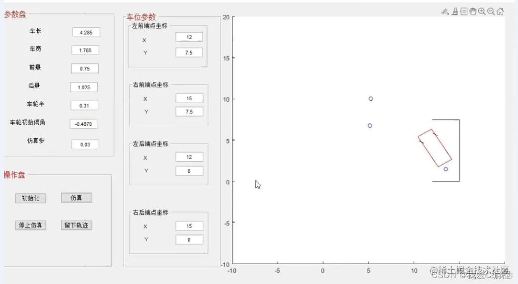 基于UKF的智能泊车MATLAB的仿真,带GUI界面_卡尔曼滤波_03